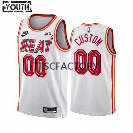 Dres Miami Heat Prilagođeni Nike 2022-23 Classic Edition Bijela Swingman - Dječji